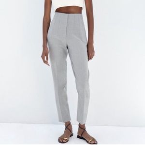 ZARA high rise gray trousers size S